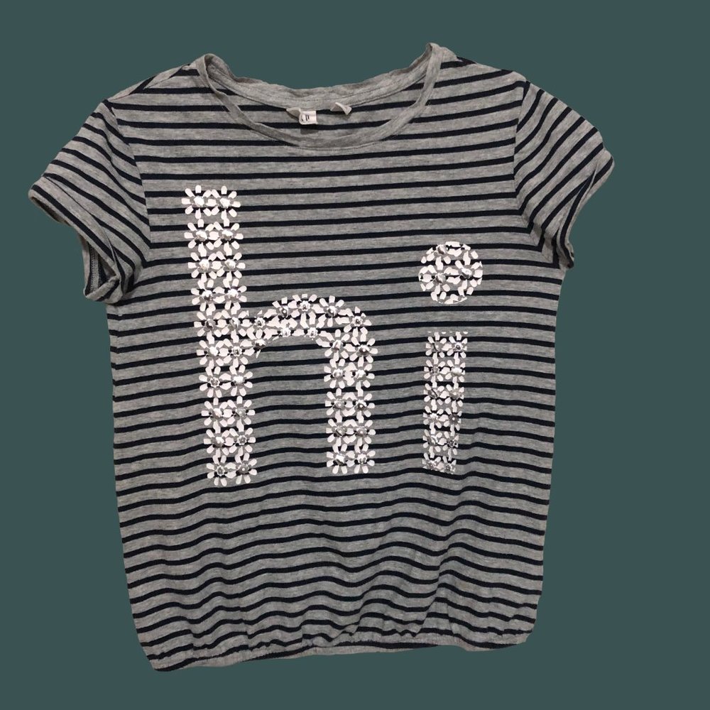 GAP Kids, Tops, Blue/Gray, Age 8-10, Youth